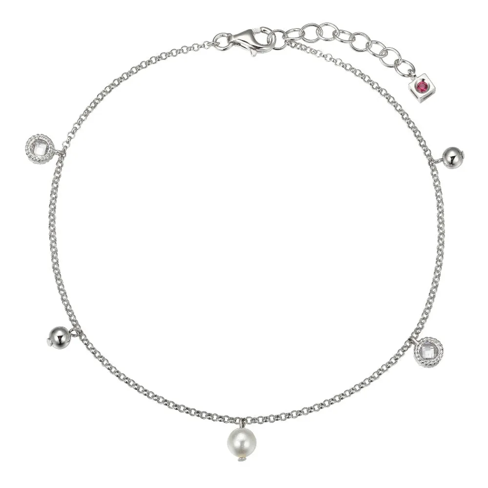 Elle Jewelry Paris 1901 A10244WP- Silver No Stone Bracelet | Stone Bracelet