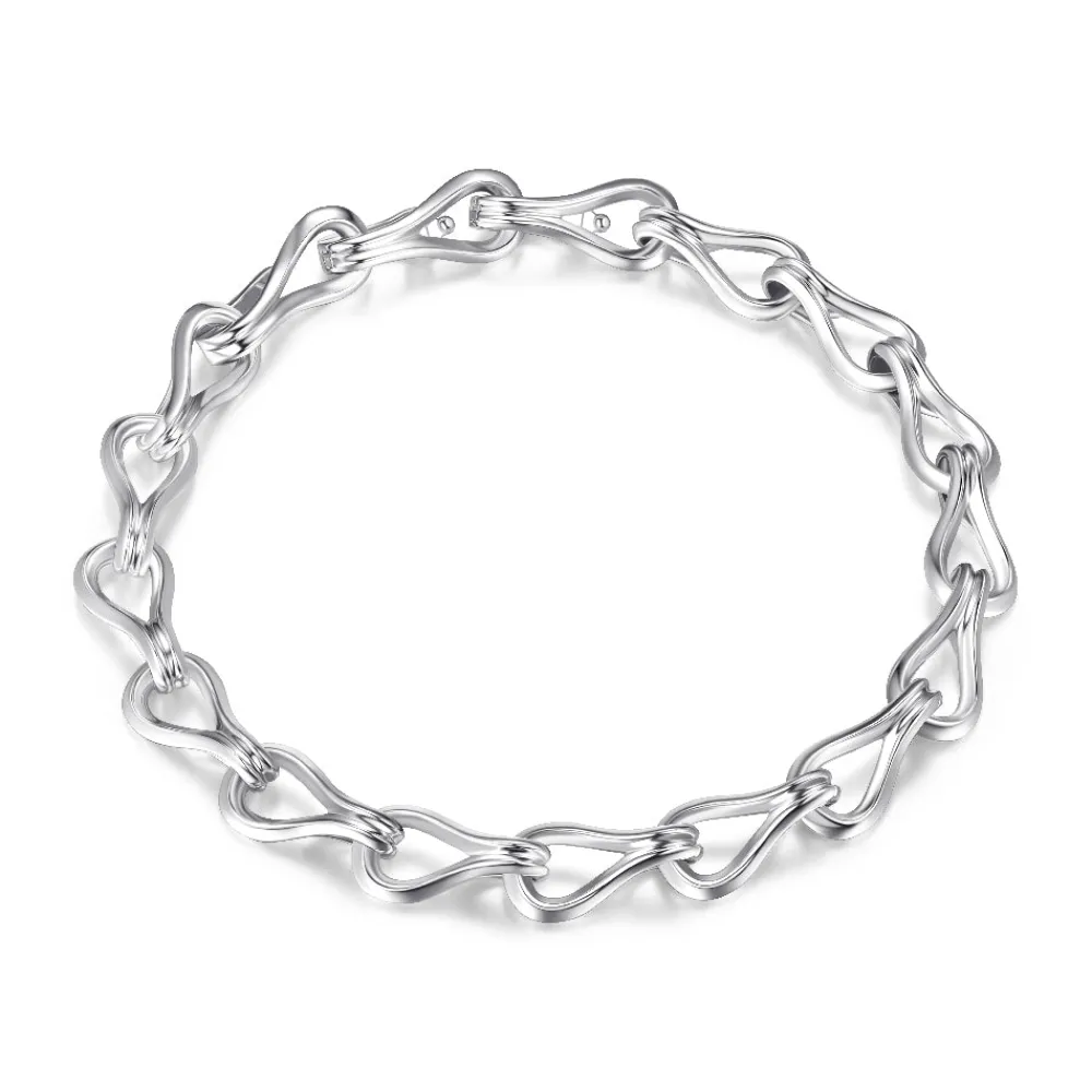 Elle Jewelry Paris 1901 B10222W- Silver No Stone Bracelet | Bracelets