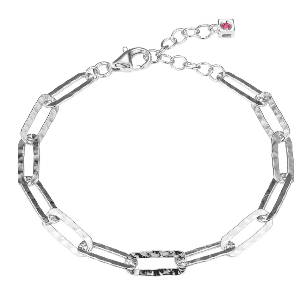 Elle Jewelry Paris 1901 B10181W- Paperclip Bracelets | Silver No Stone Bracelet