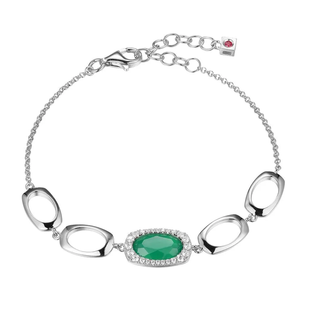 Elle Jewelry Paris 1901 B10215WGC- Stone Bracelet | Silver With Cz Bracelets