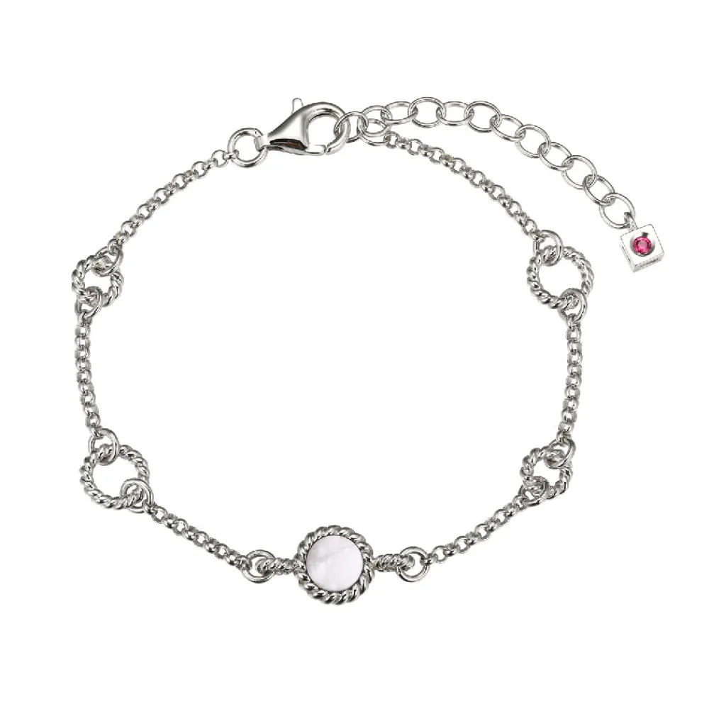 Elle Jewelry Paris 1901 B10273WH- Stone Bracelet | Silver No Stone Bracelet