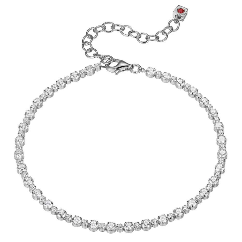 Elle Jewelry Paris 1901 B10106WZ- Silver No Stone Bracelet | Silver With Cz Bracelets