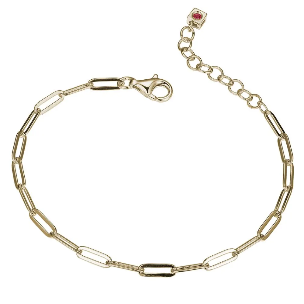 Elle Jewelry Paris 1901 B10155Y- Paperclip Bracelets | Silver No Stone Bracelet