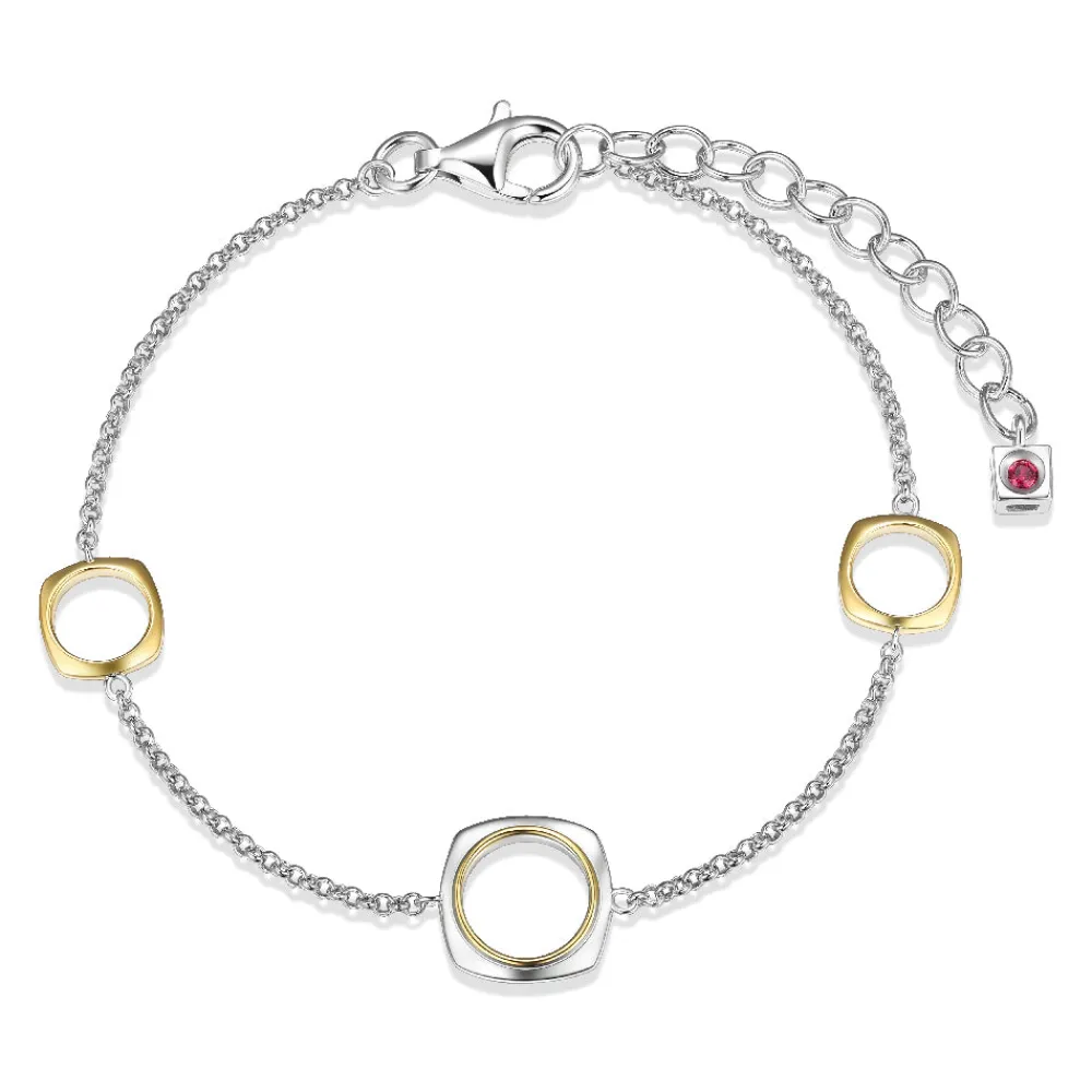 Elle Jewelry Paris 1901 B10233YW- Silver No Stone Bracelet | Bracelets