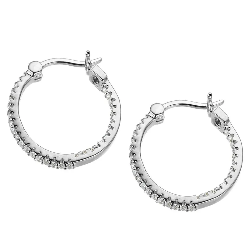 Elle Jewelry Paris 1901 E0829- Silver With Cz Earrings | Earrings