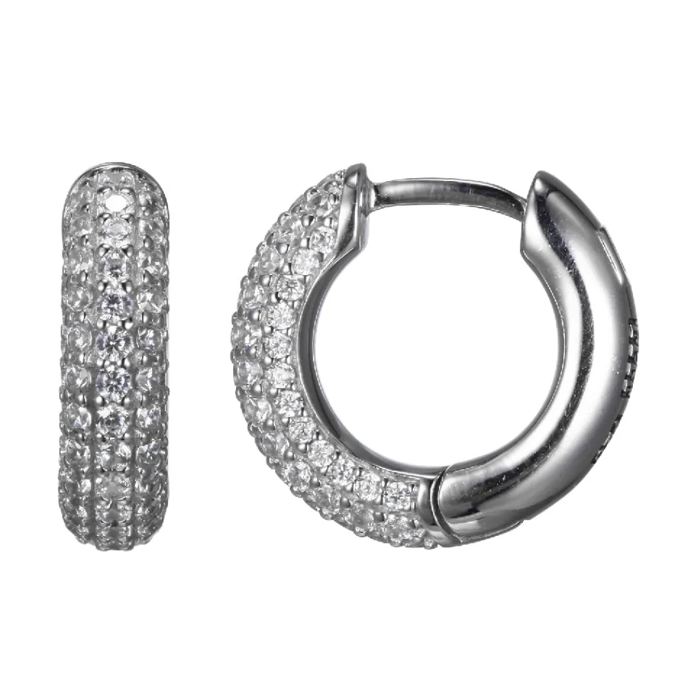 Elle Jewelry Paris 1901 E10293- Silver With Cz Earrings | Earrings