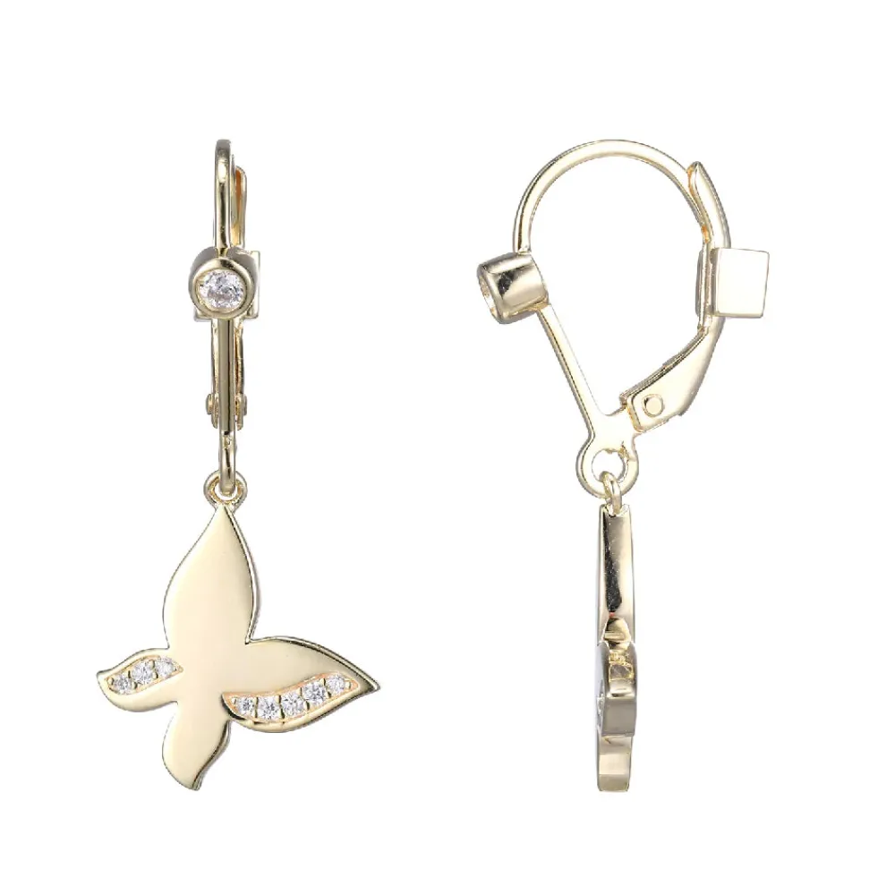 Elle Jewelry Paris 1901 E10328- Silver With Cz Earrings | Earrings