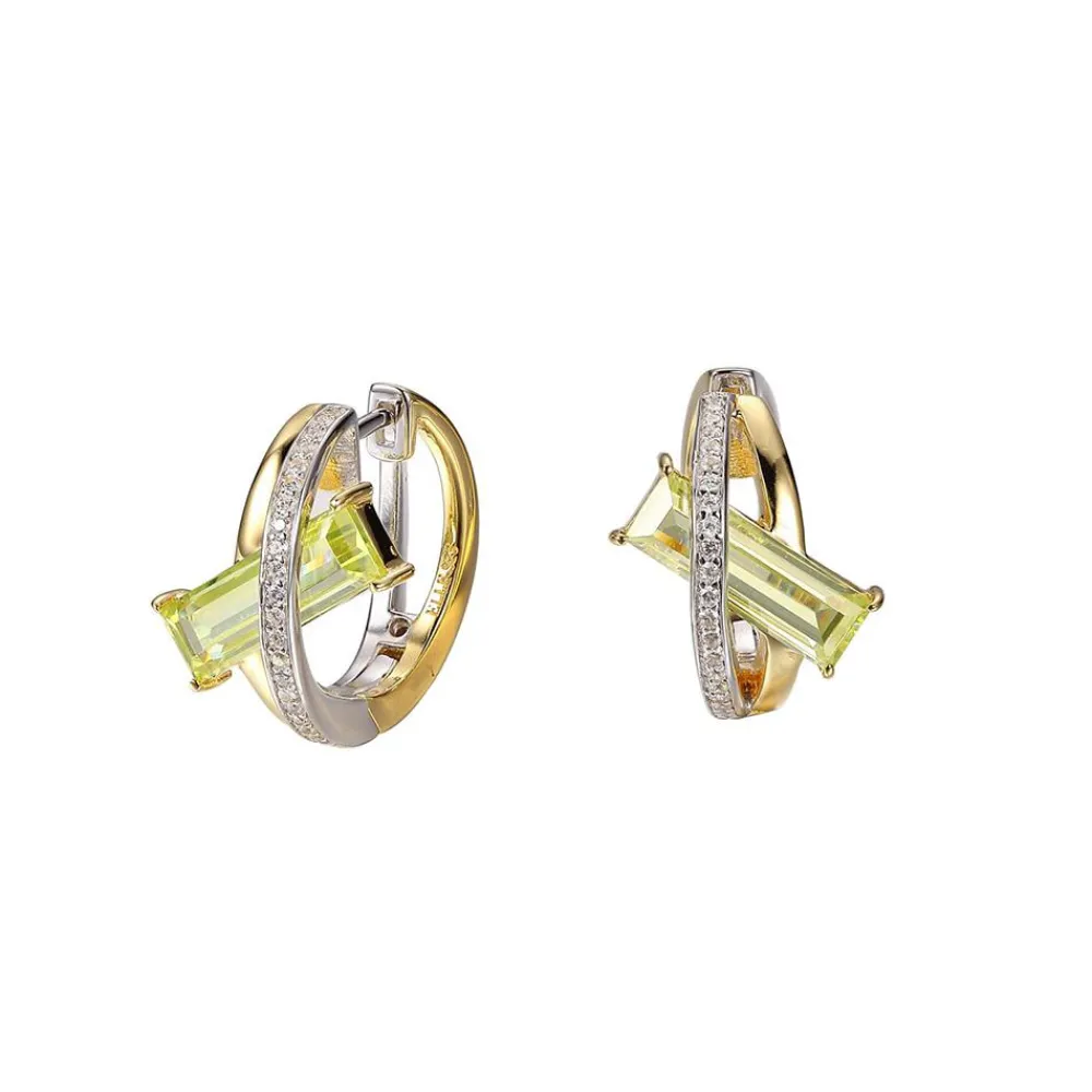 Elle Jewelry Paris 1901 E0982- Stone Earring | Silver With Cz Earrings