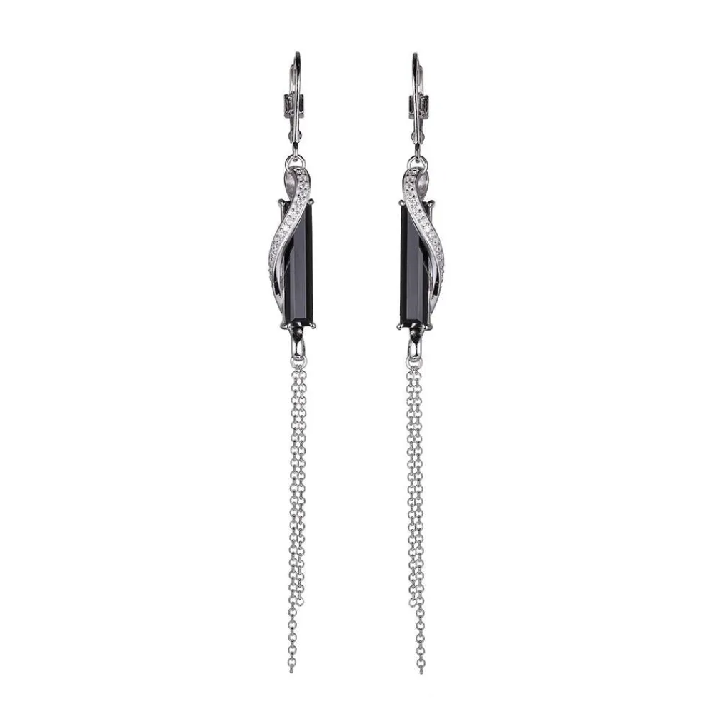 Elle Jewelry Paris 1901 E01002- Stone Earring | Silver With Cz Earrings