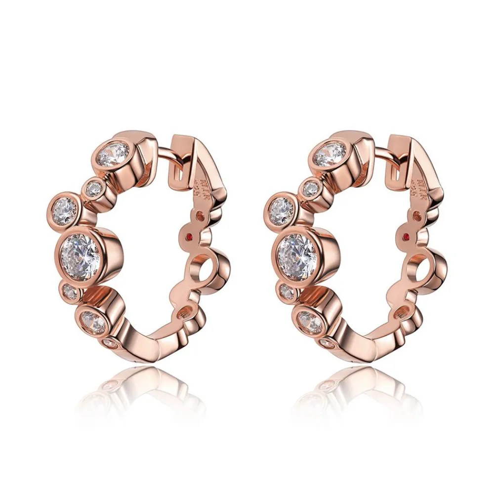 Elle Jewelry Paris 1901 E10009RZ- Silver With Cz Earrings | Earrings