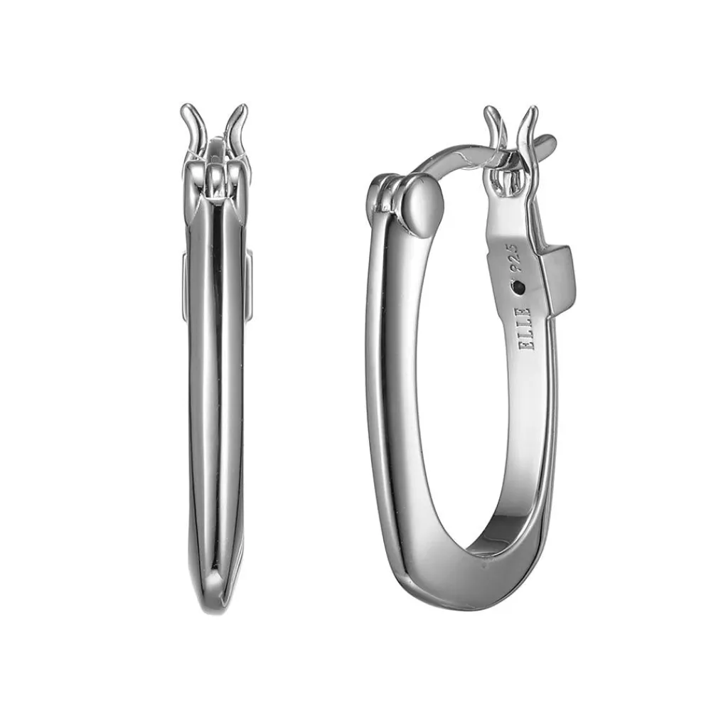 Elle Jewelry Paris 1901 E10215W- Silver No Stone Earrings | Earrings