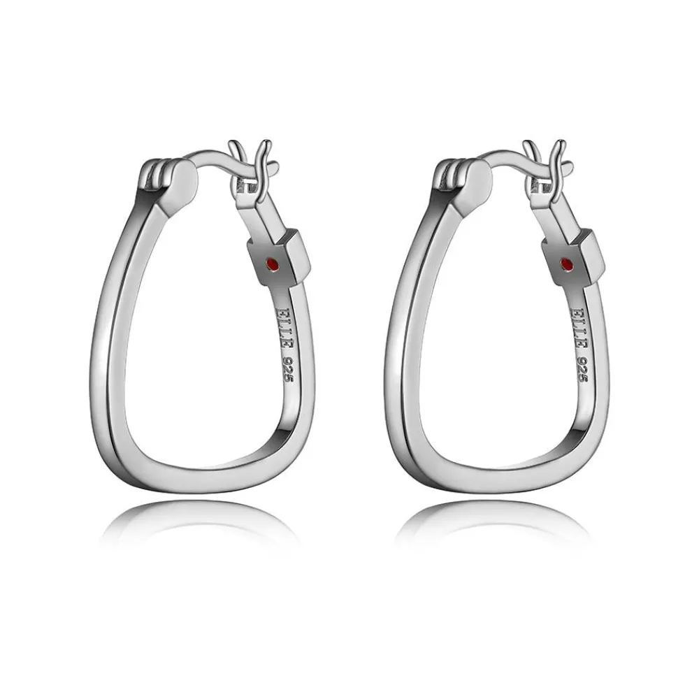 Elle Jewelry Paris 1901 E10074W- Silver No Stone Earrings | Earrings