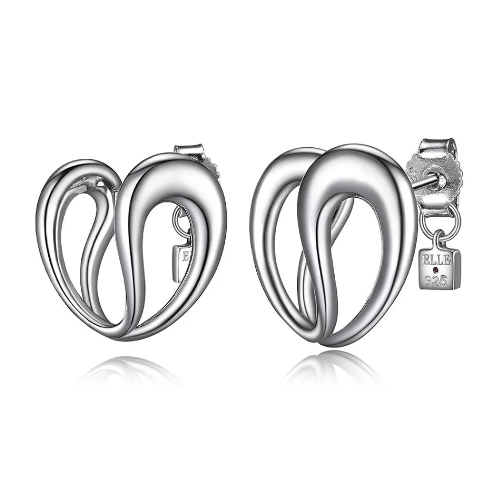 Elle Jewelry Paris 1901 E10160W- Silver No Stone Earrings | Earrings