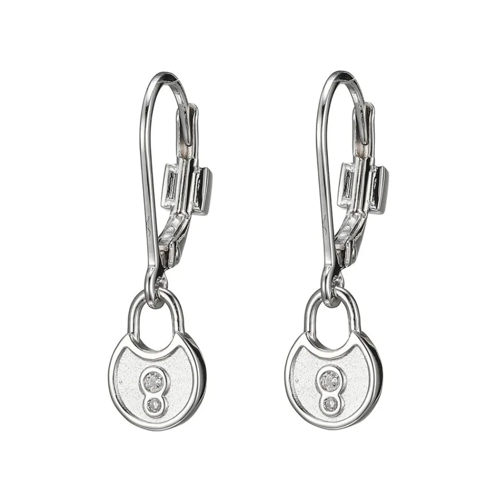 Elle Jewelry Paris 1901 E10206WZ- Silver With Cz Earrings | Earrings