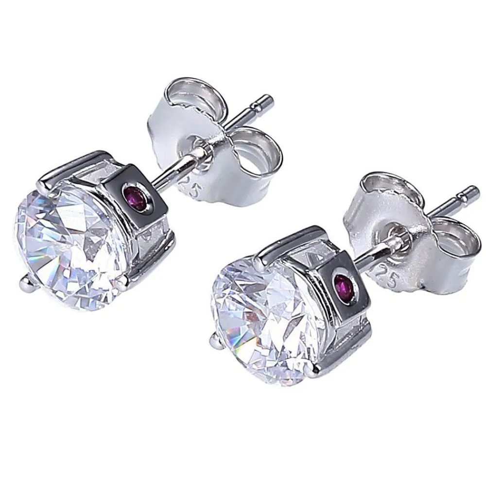 Elle Jewelry Paris 1901 E10025WZ- Silver With Cz Earrings | Earrings