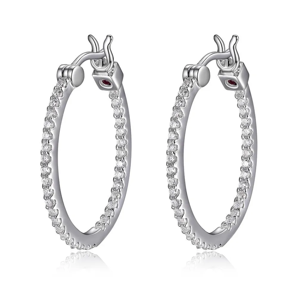 Elle Jewelry Paris 1901 E10022WZ- Silver With Cz Earrings | Earrings