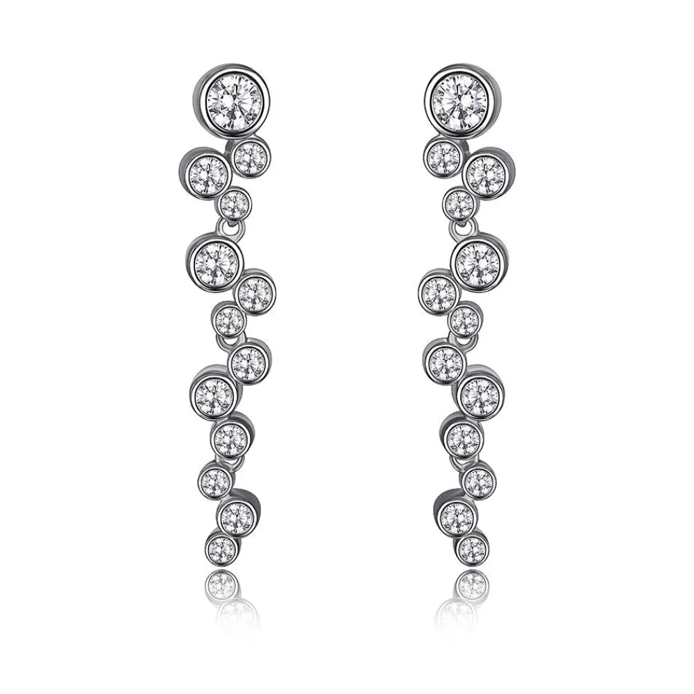 Elle Jewelry Paris 1901 E10010WZ- Silver With Cz Earrings | Earrings