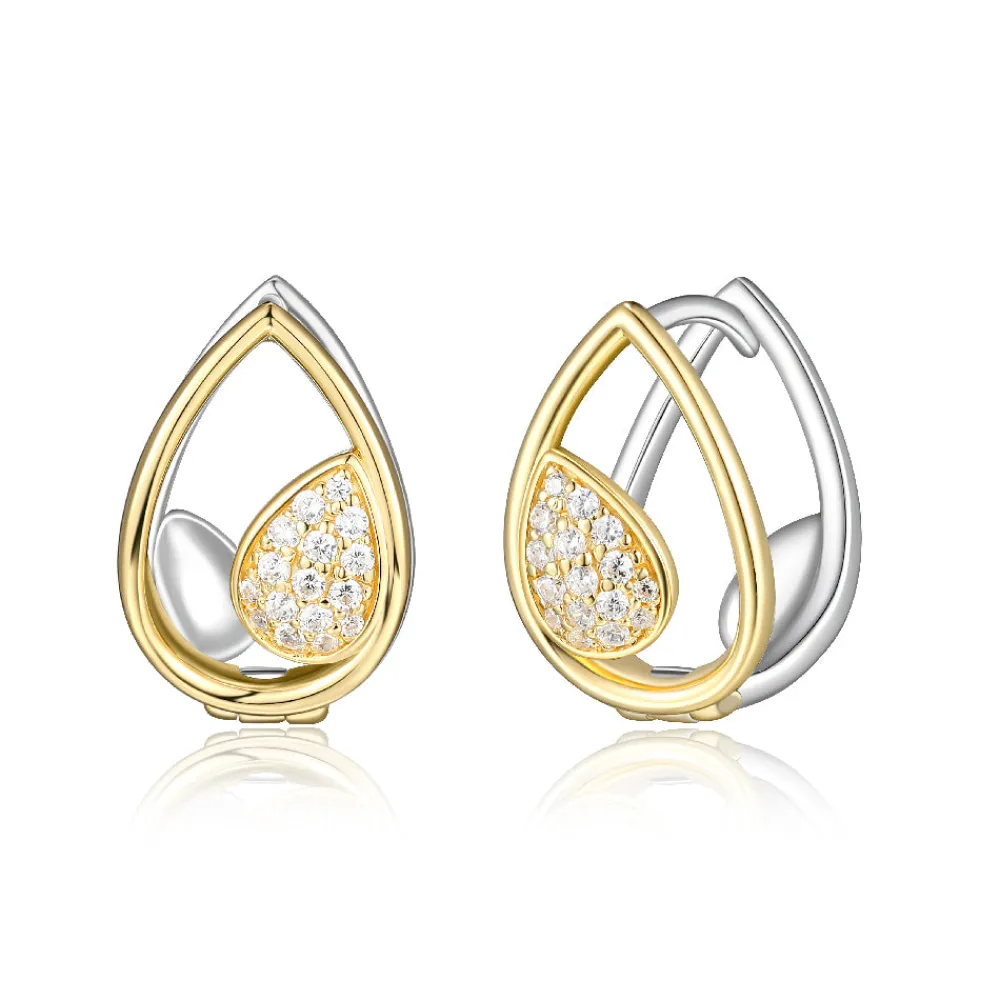 Elle Jewelry Paris 1901 E10224YWZ- Silver With Cz Earrings | Earrings