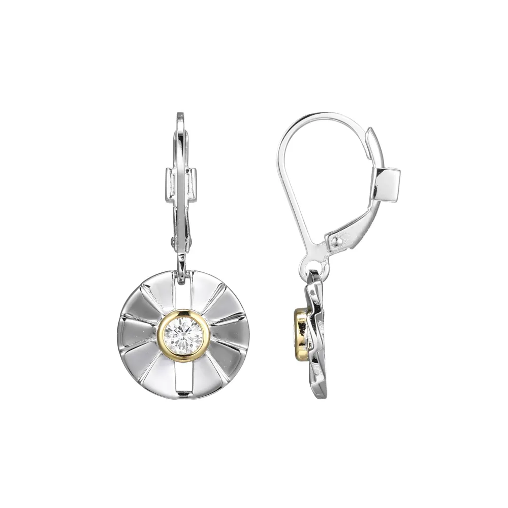 Elle Jewelry Paris 1901 LE0124- Stone Earring | Silver With Cz Earrings