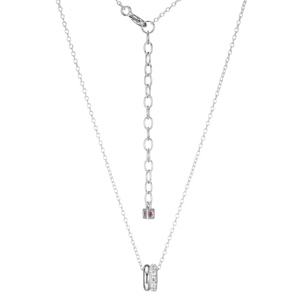 Elle Jewelry Paris 1901 LN0106- Stone Necklace | Silver With Cz Necklaces