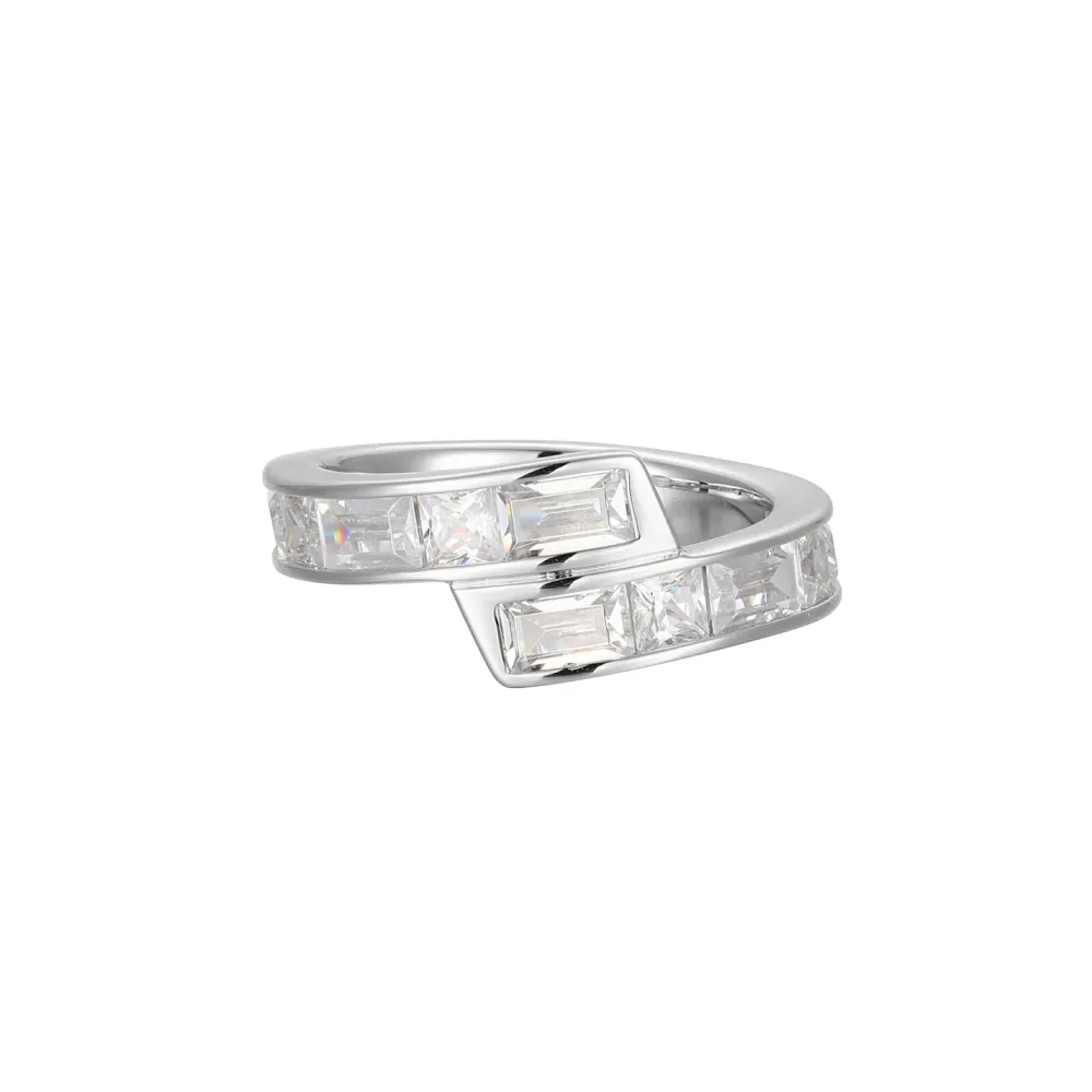 Elle Jewelry Paris 1901 LR0056- Stone Ring | Silver With Cz Rings