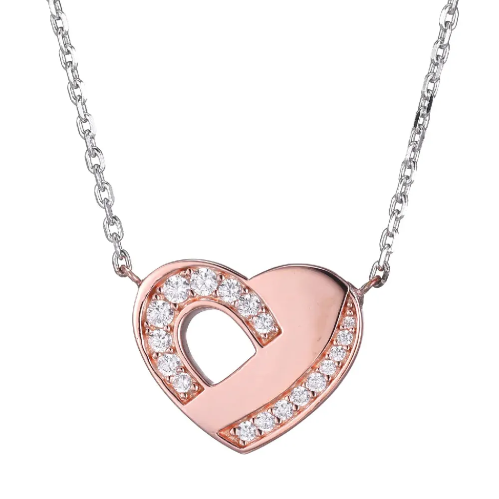 Elle Jewelry Paris 1901 N10329- Silver With Cz Necklaces | Necklaces