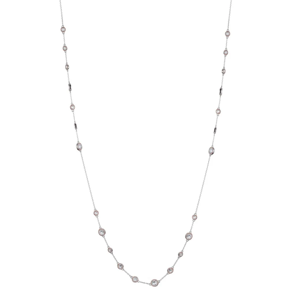 Elle Jewelry Paris 1901 N0624- Silver With Cz Necklaces | Necklaces