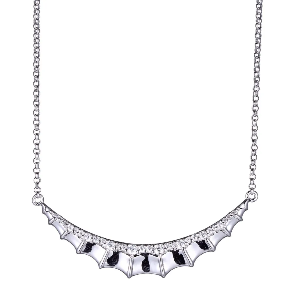 Elle Jewelry Paris 1901 N0904- Silver With Cz Necklaces | Necklaces