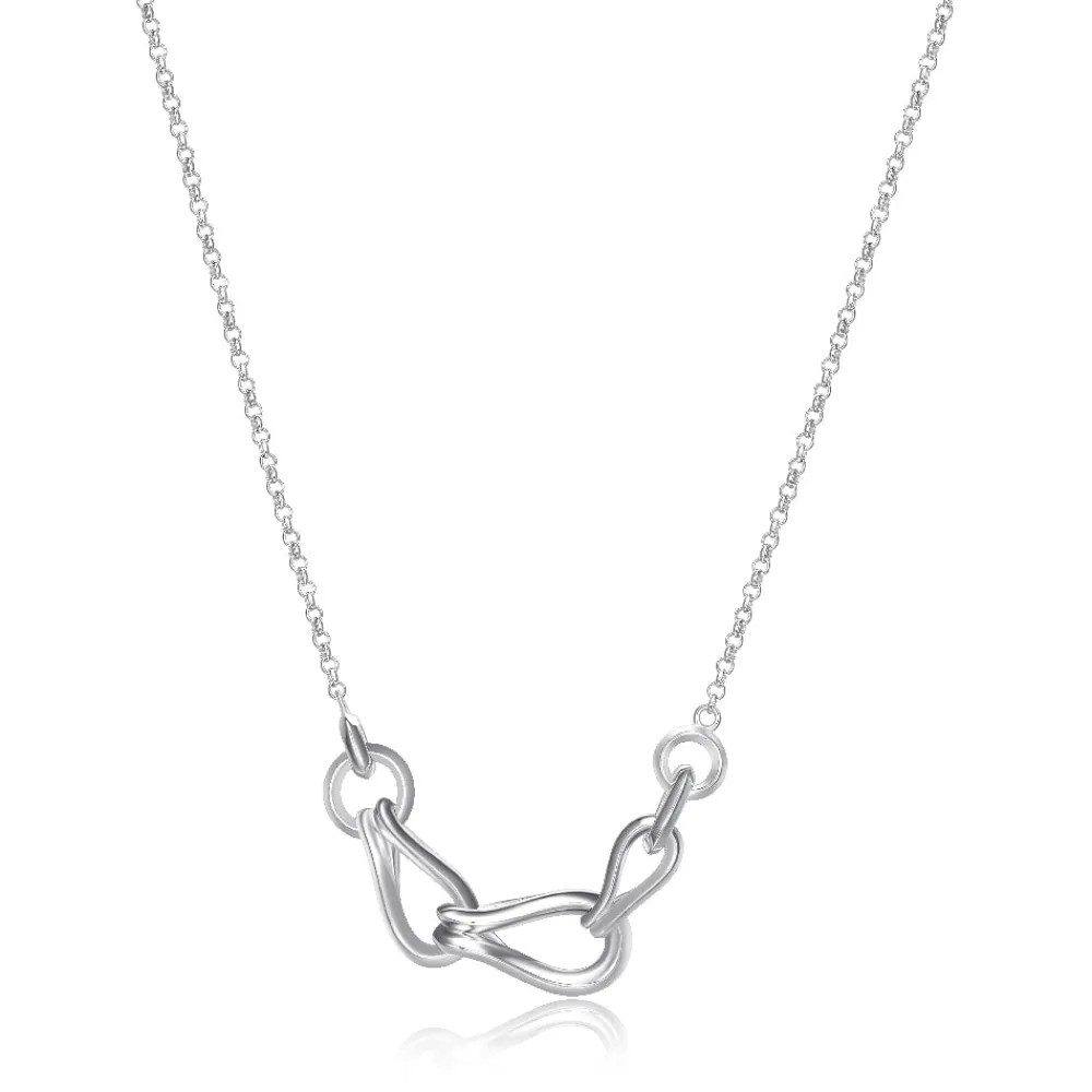 Elle Jewelry Paris 1901 N10222W17- Silver No Stone Necklace | Necklaces