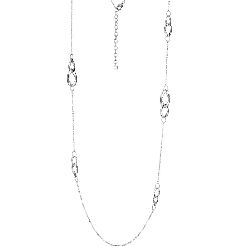 Elle Jewelry Paris 1901 N10280W- Silver No Stone Necklace | Necklaces