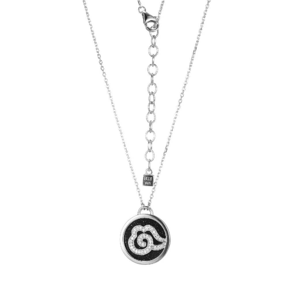 Elle Jewelry Paris 1901 N10287W- Stone Necklace | Silver With Cz Necklaces