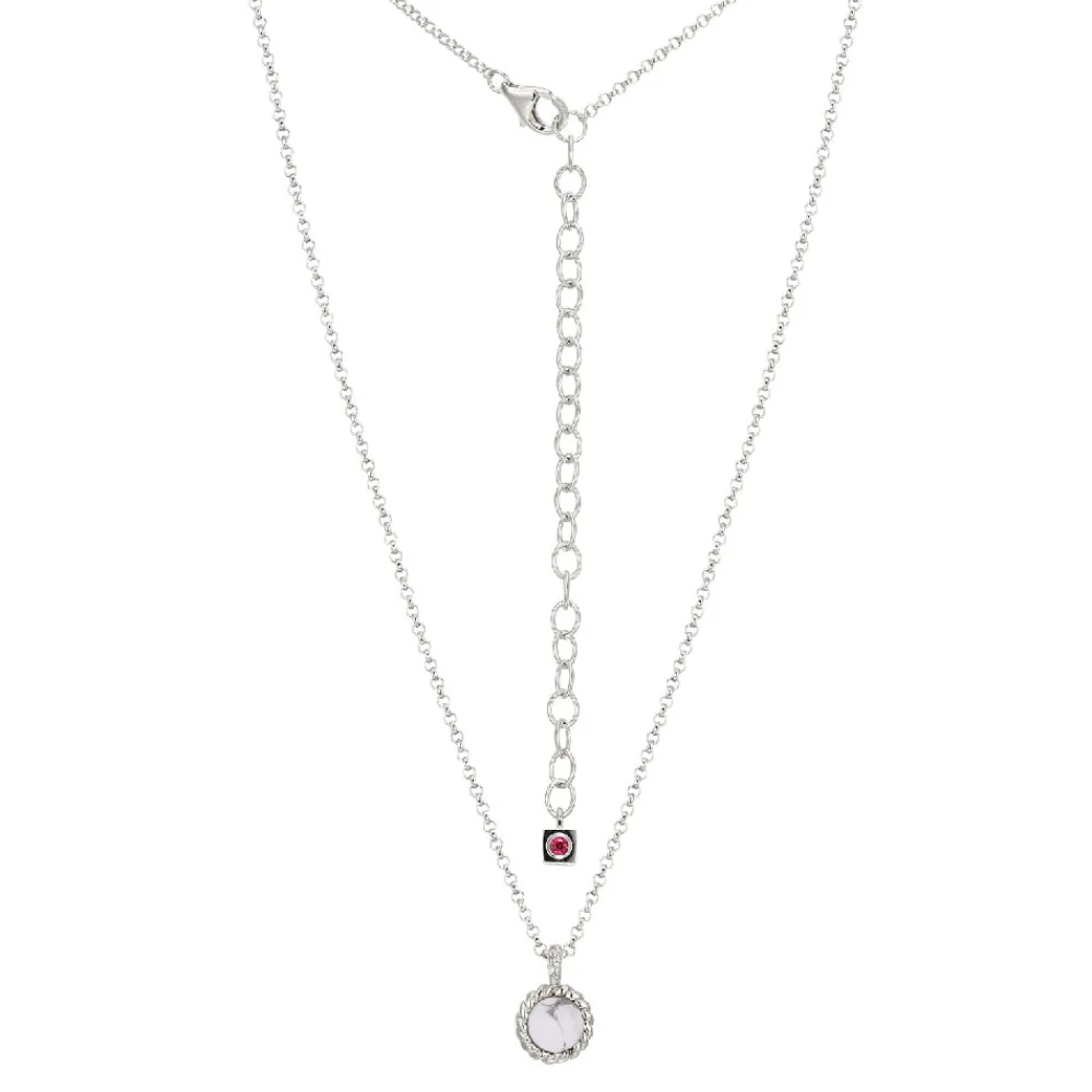 Elle Jewelry Paris 1901 N10273WH- Stone Necklace | Necklaces