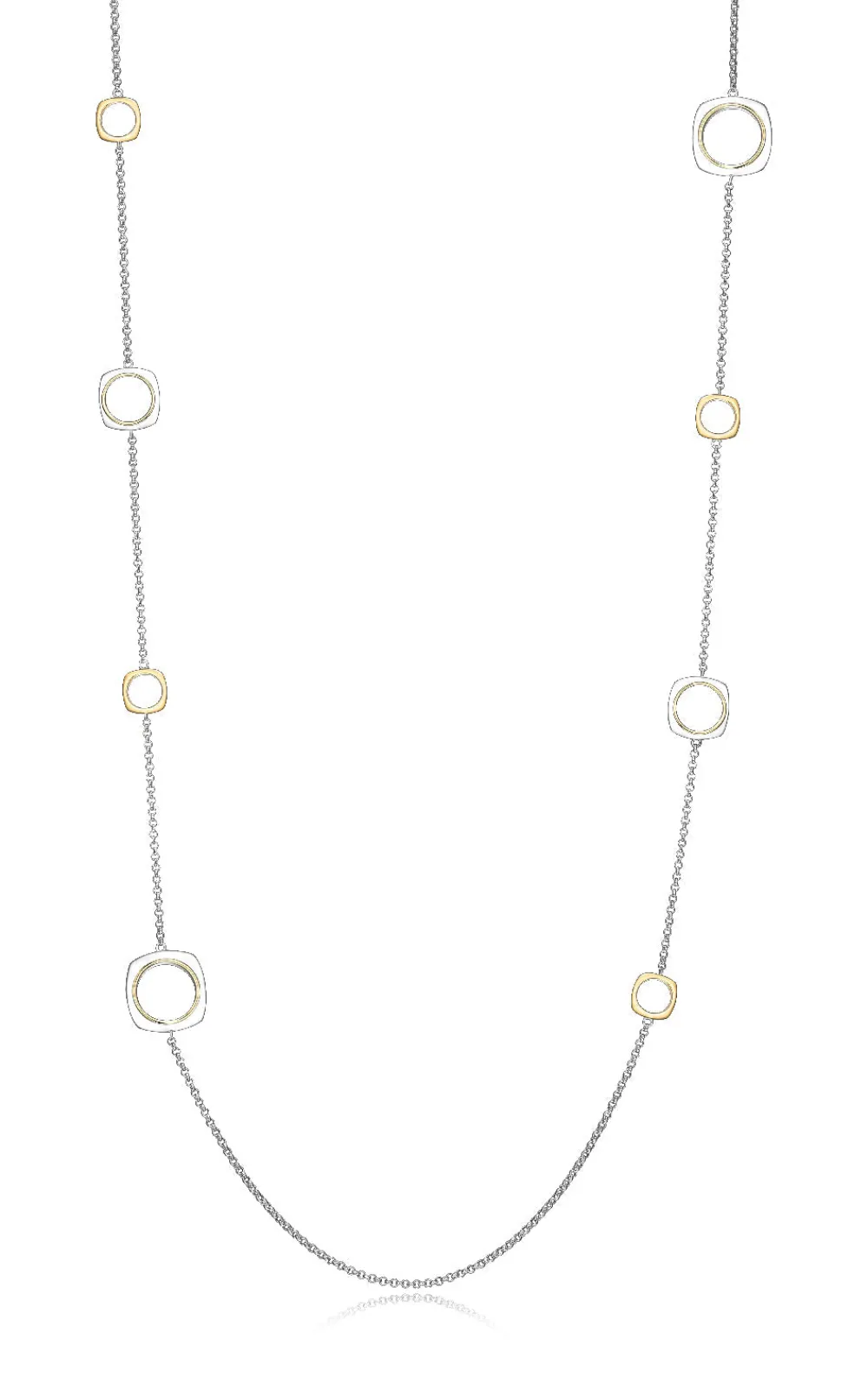 Elle Jewelry Paris 1901 N10233YW36- Silver No Stone Necklace | Necklaces