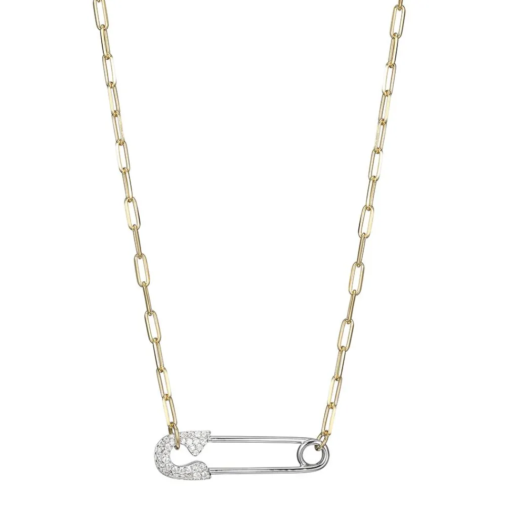 Elle Jewelry Paris 1901 N10180YWZ17- Paperclip Necklaces | Necklaces