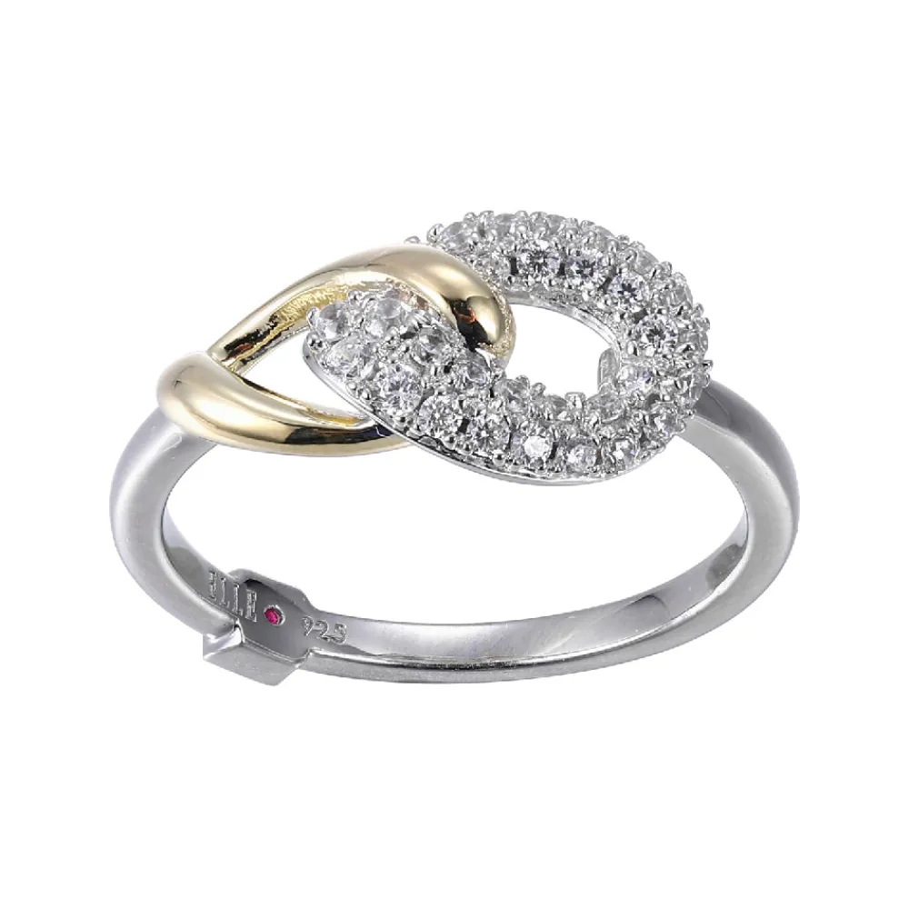 Elle Jewelry Paris 1901 R10314- Silver No Stone Rings | Silver With Cz Rings