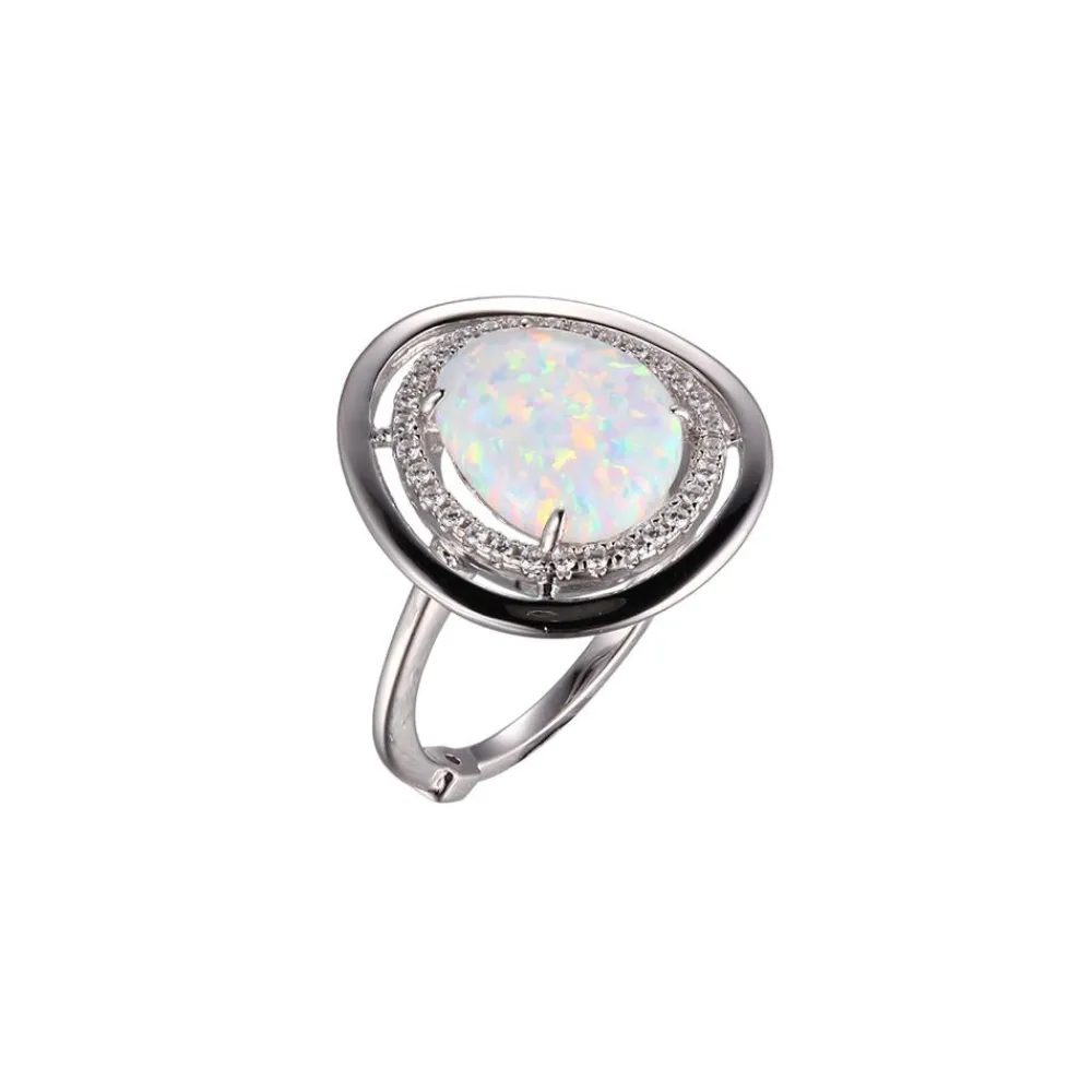 Elle Jewelry Paris 1901 R10123WOP- Stone Ring | Silver No Stone Rings